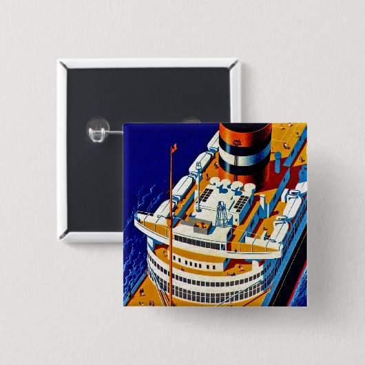 SS Nieuw Amsterdam Button (Vorne & Hinten)