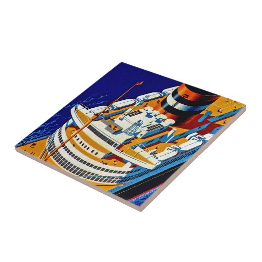 SS Nieuw Amsterdam Fliese (Seite)