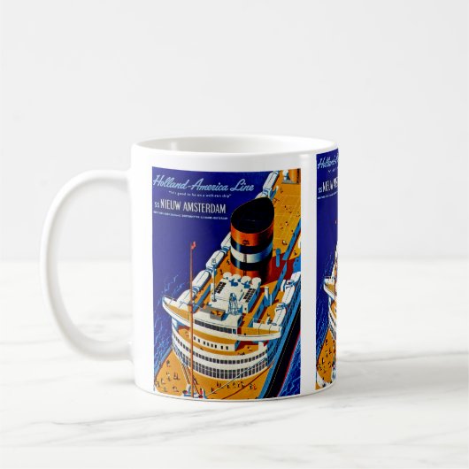 SS Nieuw Amsterdam Kaffeetasse (Links)