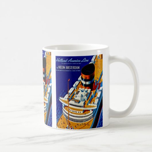SS Nieuw Amsterdam Kaffeetasse (Rechts)