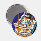 SS Nieuw Amsterdam Magnet (Vorderseite/Rückseite)
