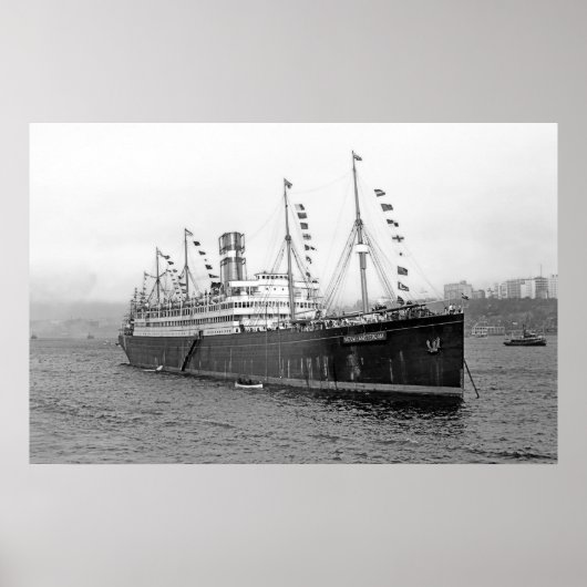 SS Nieuw Amsterdam Poster (Vorne)