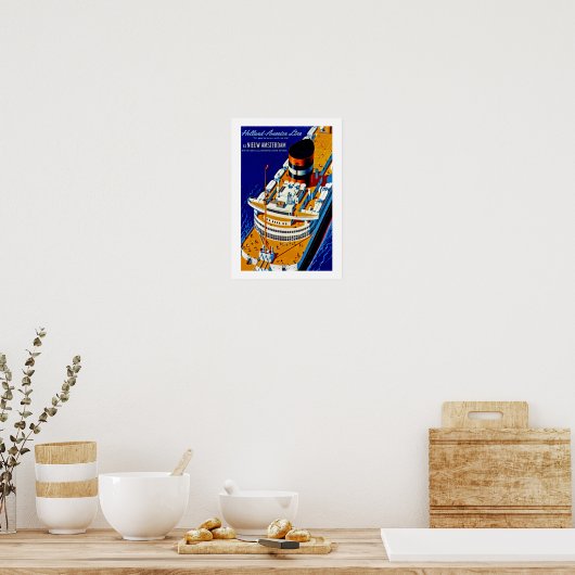 SS Nieuw Amsterdam Poster (Küche)