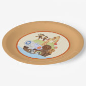 SS Noah / Noah's Ark Baby Shower Pappteller (Schrägansicht)