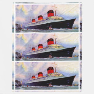 SS Normandie Fleecedecke