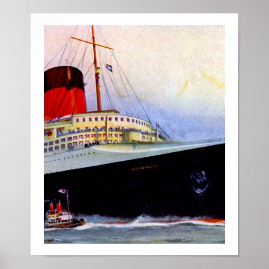 ss Normandie Forecastle Poster (Vorne)
