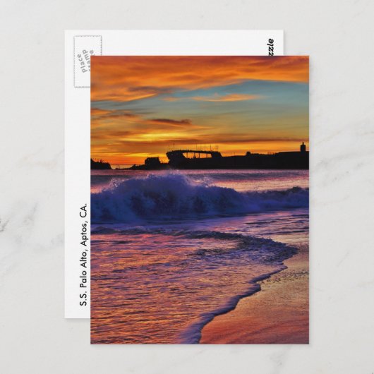 SS Palo Alto. Postkarte (Vorne/Hinten)