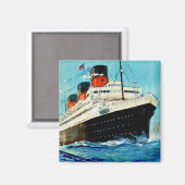 ss Paris ~ French Line Magnet (Vorderseite/Rückseite)