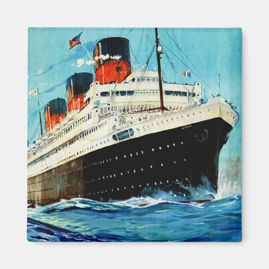 ss Paris ~ French Line Magnet (Vorne)