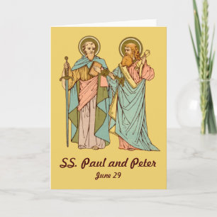 SS. Paulus und Petrus (RLS 13&14) Leere Grußkarte Karte
