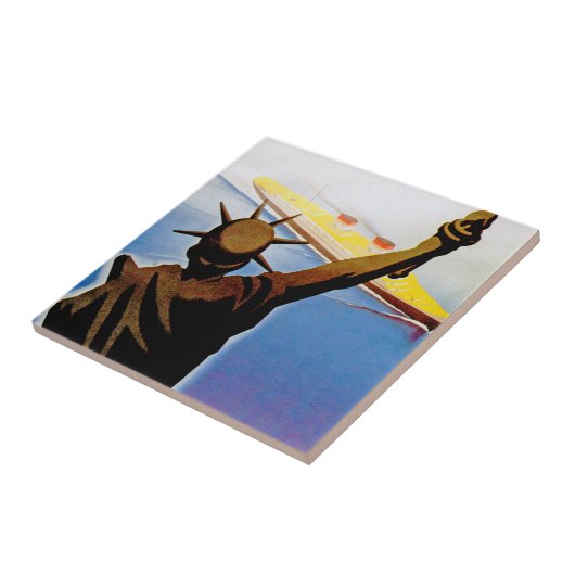 SS Rex, der Freiheitsstatuen führt Fliese (Seite)