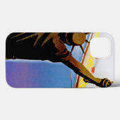 ss Rex vorbeiführende Freiheitsstatue Case-Mate iPhone Hülle (Rückseite (Horizontal))