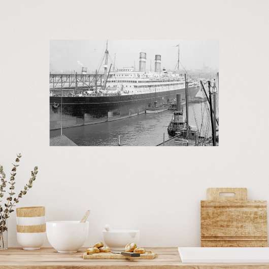 SS Rotterdam Poster (Küche)