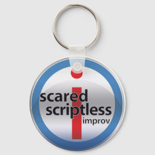 SS-runder Glaslogoschlüsselring Schlüsselanhänger