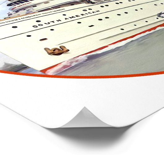 SS Südamerika Poster (Ecke)