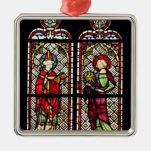 SS. Sylvester und John der Evangelist Ornament Aus Metall (Vorne)