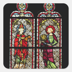 SS. Sylvester und John der Evangelist Quadratischer Aufkleber