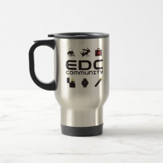 SS-Tasse - EDCC-Logo in schwarz mit Farbe Reisebecher