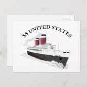 SS Vereinte Staaten Postkarte (Vorne/Hinten)