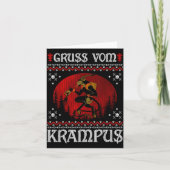 Ss Vom Krampus Christmas Evil Xmas Horror Ugly Swe Karte (Vorderseite)