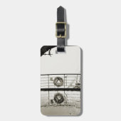 SS Washington Luxury Liner Cruise Ship 1930s Deck Gepäckanhänger (Vorderseite vertikal)