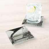 SS Washington Luxury Liner Cruise Ship 1930s Deck Glasuntersetzer (Schrägansicht)