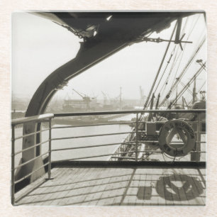 SS Washington Luxury Liner Cruise Ship 1930s Deck Glasuntersetzer
