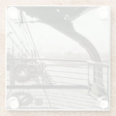 SS Washington Luxury Liner Cruise Ship 1930s Deck Glasuntersetzer (Rückseite)