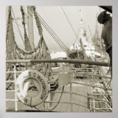 SS Washington Luxury Liner Cruise Ship 1930s Deck Poster (Vorne)