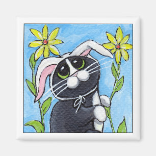 Ssh… Ich jage Kaninchen! - Katzen-Magnet Magnet