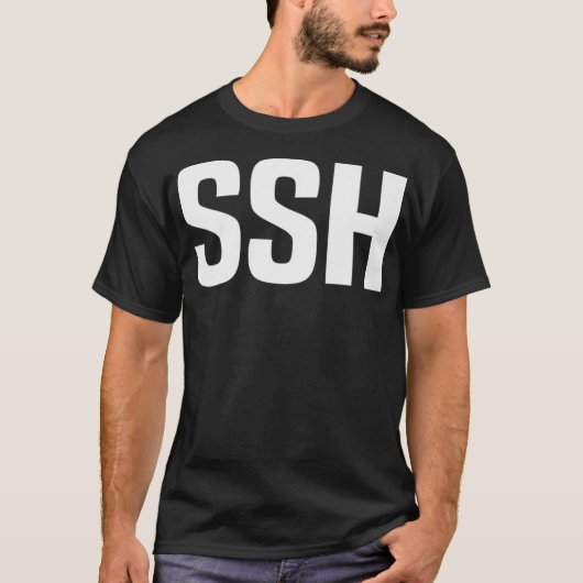 SSH Linu Programmierer Webdev Webprogrammierung T-Shirt (Vorderseite)