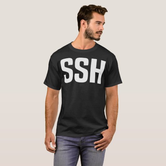 SSH Linu Programmierer Webdev Webprogrammierung T-Shirt (Vorne ganz)