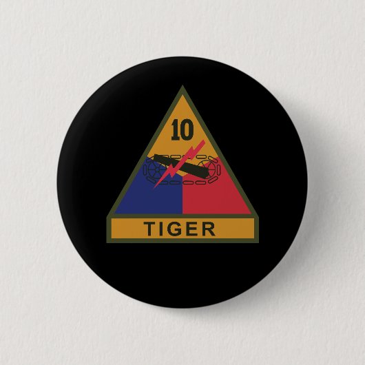 SSI - 10. gepanzerte Division mit Namensband Button (Vorderseite)