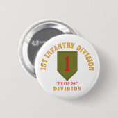 SSI - 1. Infanterie-Division - Big Red One Button (Vorne & Hinten)