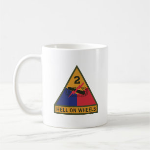 SSI - 2. gepanzerte Division mit Namensband Kaffeetasse