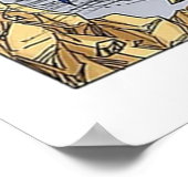 SSJ Goku kicks Frieza Poster (Ecke)