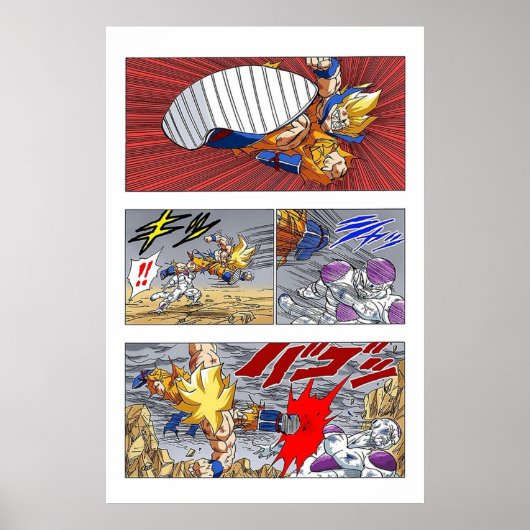 SSJ Goku kicks Frieza Poster (Vorne)