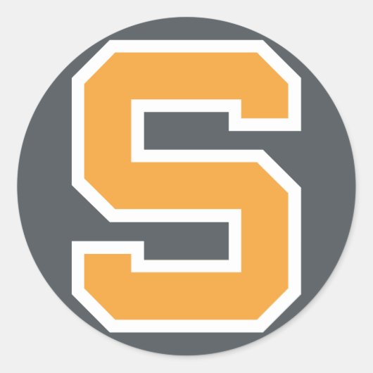 SSK 2016 Rund Grå Bakrund Runder Aufkleber (Vorderseite)