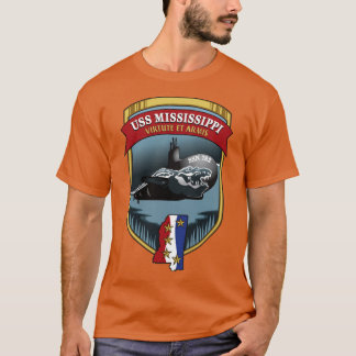 SSN782 USS Mississippi Wappen T-Shirt