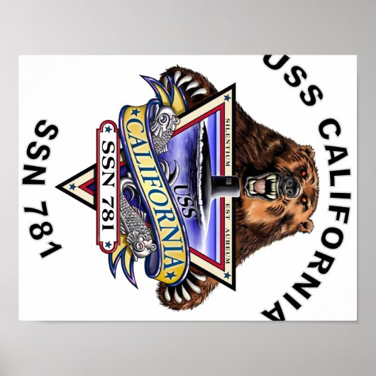 SSN 781 US California Poster (Vorne)