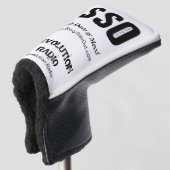 SSO Jumbo-Tasse Golf Headcover (3/4 Vorderseite)