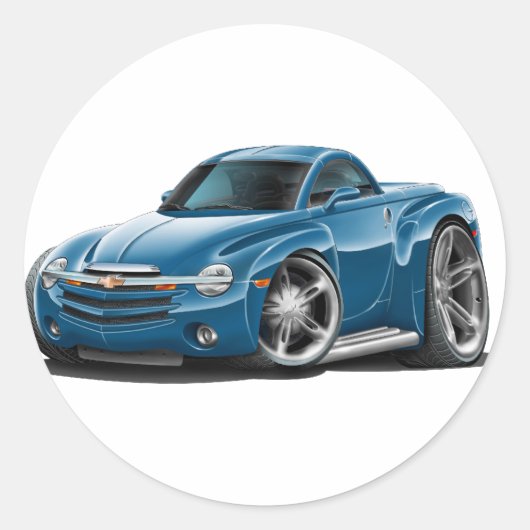 SSR Aquablur Truck Runder Aufkleber (Vorderseite)