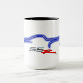 SSR pazifisches blaues Silhoutte Tasse (Zentrum)