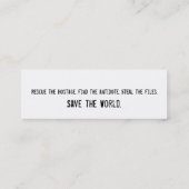 SSSG Identifikations-Karte Telefonnummerkarte (Rückseite)