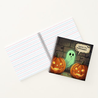 Ssshhh es ist ! Halloween-Männer-Shirt Notizblock