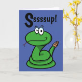 Sssssup! Schlange Karte (Gelbe Blume)