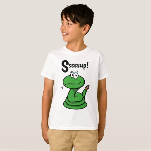 Sssssup! Schlange T-Shirt (Vorne ganz)
