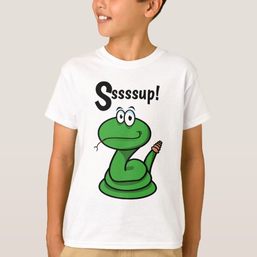 Sssssup! Schlange T-Shirt (Vorderseite)