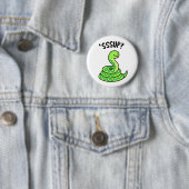 Sssup Funny Hissing Snake Pun Button (Beispiel)