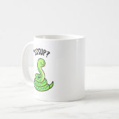 Sssup Funny Hissing Snake Pun Kaffeetasse (Vorderseite Links)